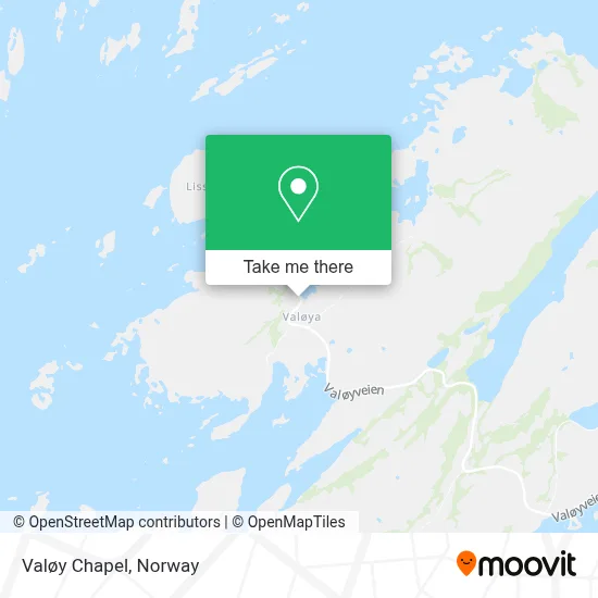 Valøy Chapel map