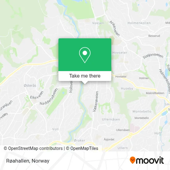 Røahallen map