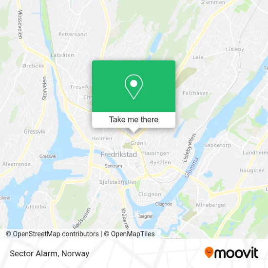 Sector Alarm map