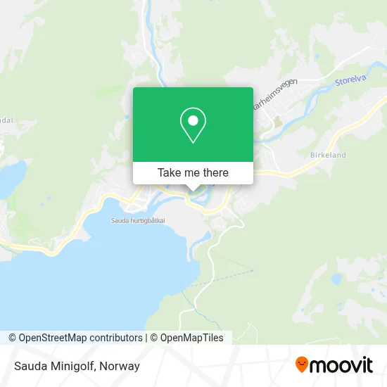 Sauda Minigolf map