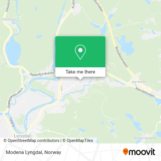 Modena Lyngdal map
