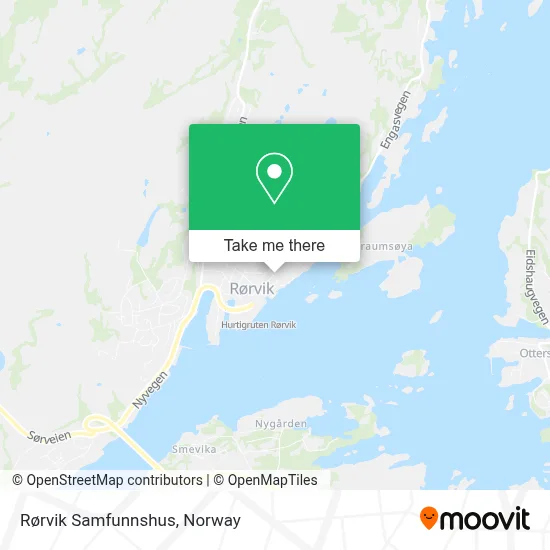 Rørvik Samfunnshus map