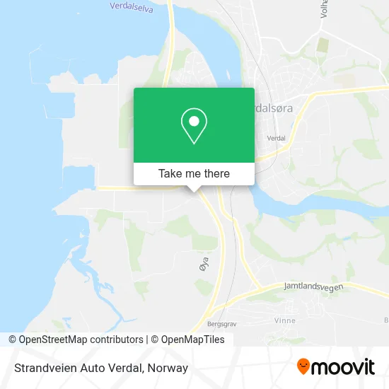 Strandveien Auto Verdal map