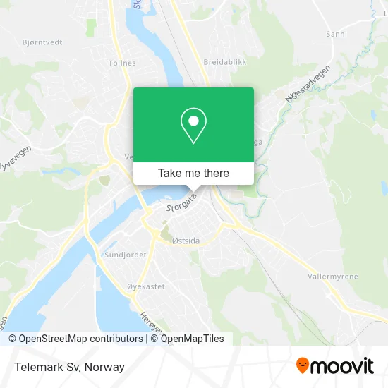Telemark Sv map