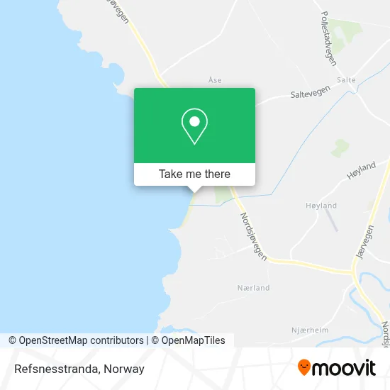Refsnesstranda map