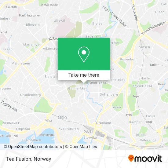 Tea Fusion map