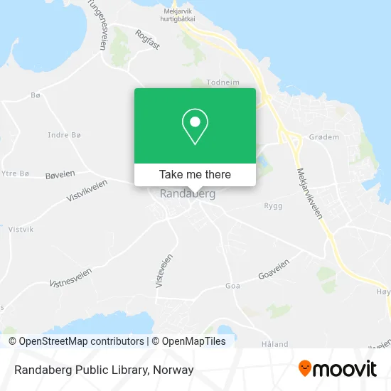 Randaberg Public Library map