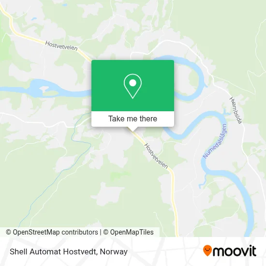 Shell Automat Hostvedt map