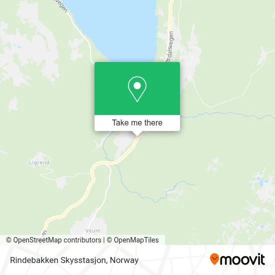 Rindebakken Skysstasjon map