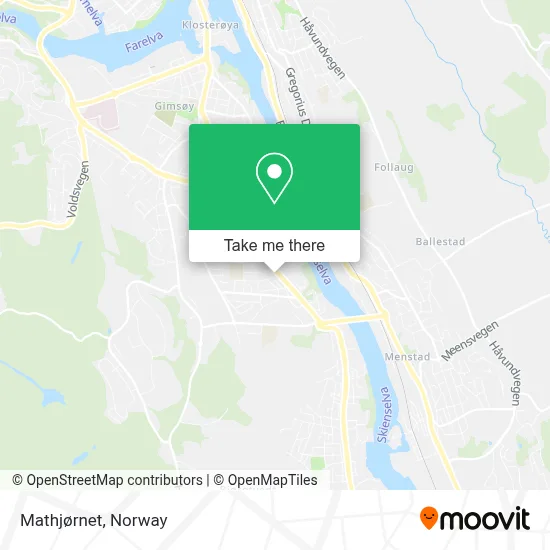 Mathjørnet map
