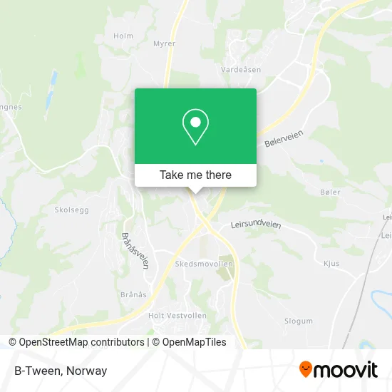 B-Tween map