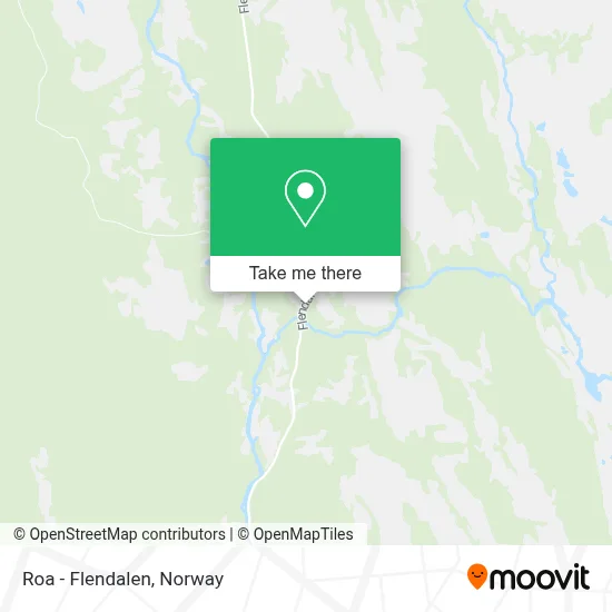 Roa - Flendalen map