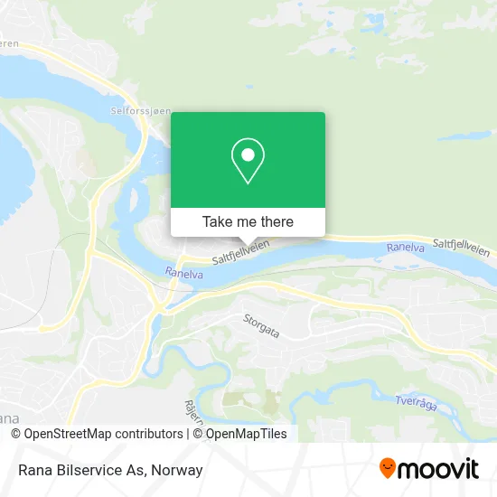 Rana Bilservice As map