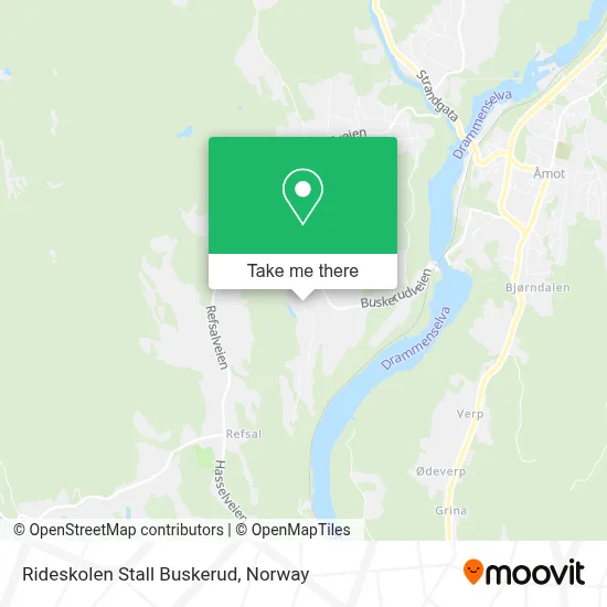 Rideskolen Stall Buskerud map