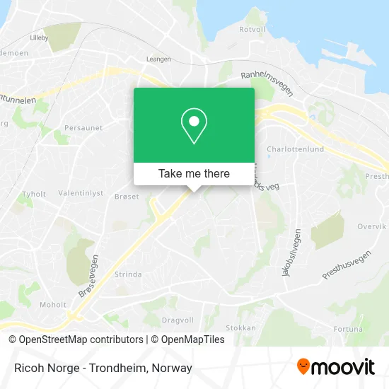 Ricoh Norge - Trondheim map