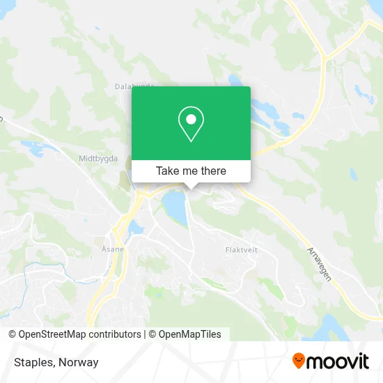 Staples map