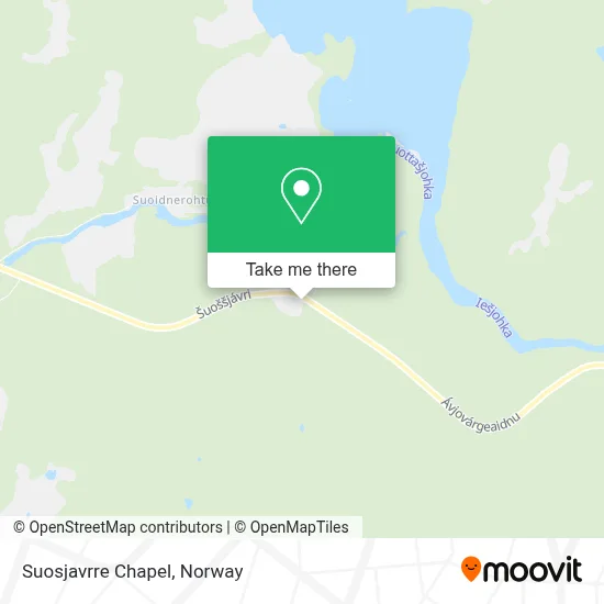 Suosjavrre Chapel map
