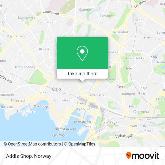 Addis Shop map