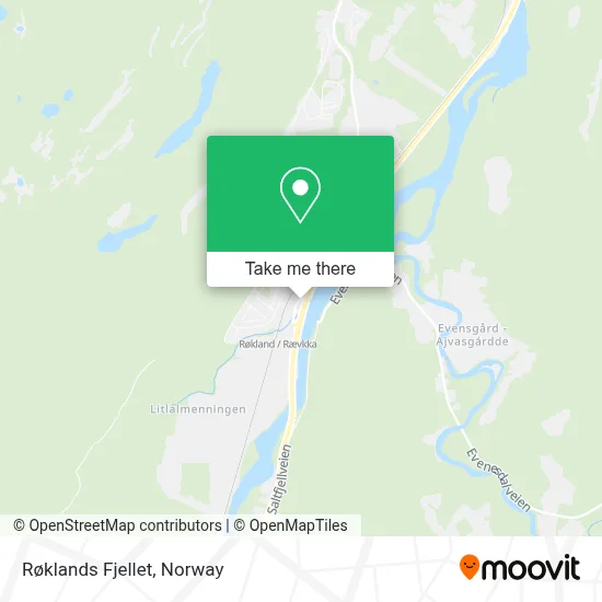 Røklands Fjellet map