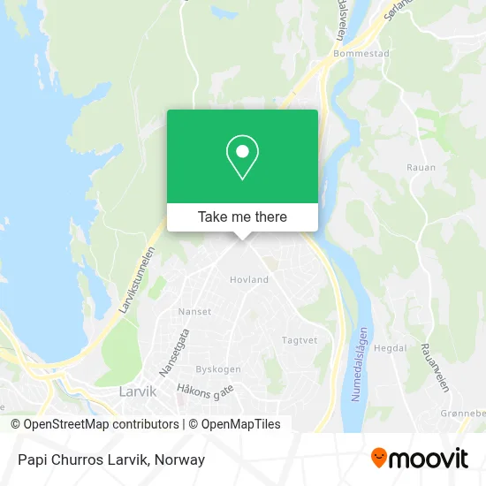 Papi Churros Larvik map