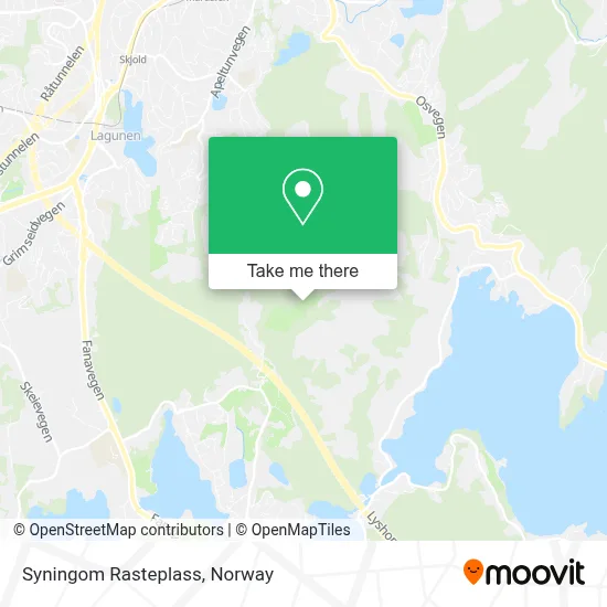 Syningom Rasteplass map