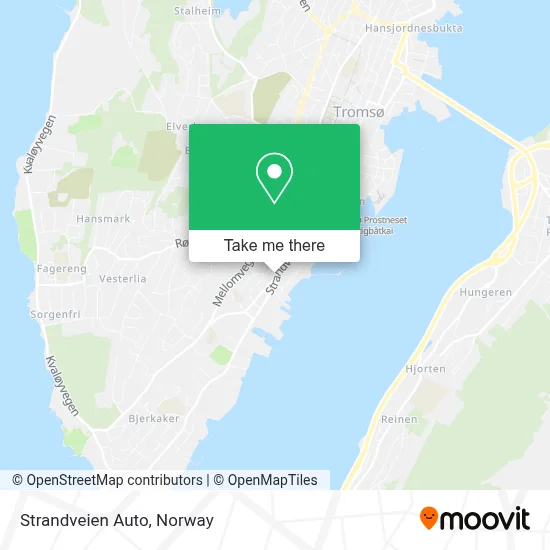 Strandveien Auto map