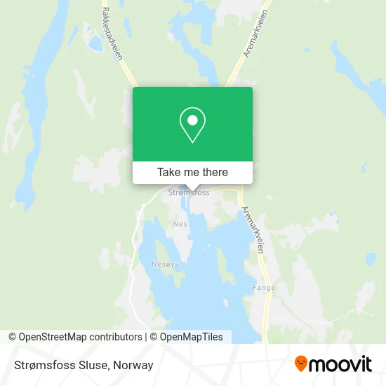 Strømsfoss Sluse map