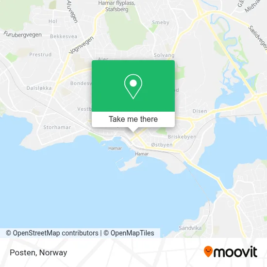 Posten map
