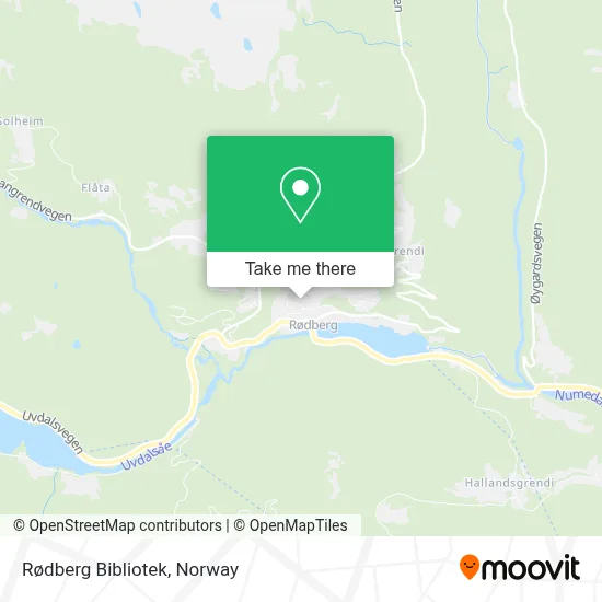 Rødberg Bibliotek map
