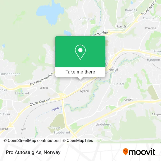 Pro Autosalg As map