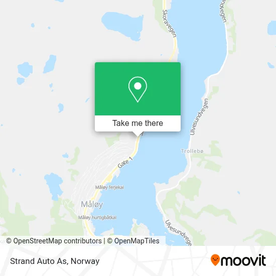 Strand Auto As map