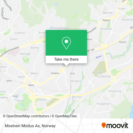Moelven Modus As map
