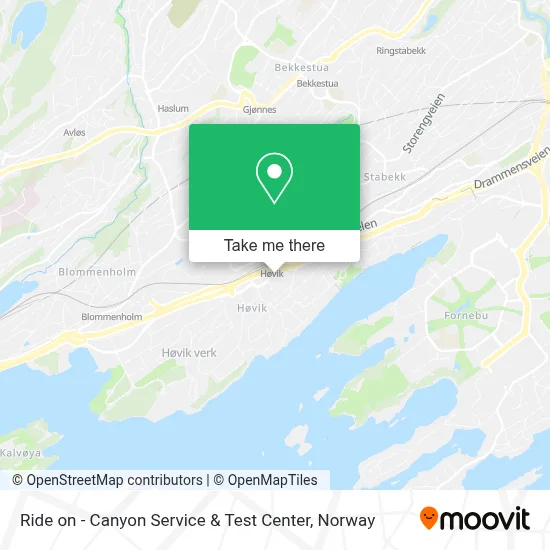 Ride on - Canyon Service & Test Center map