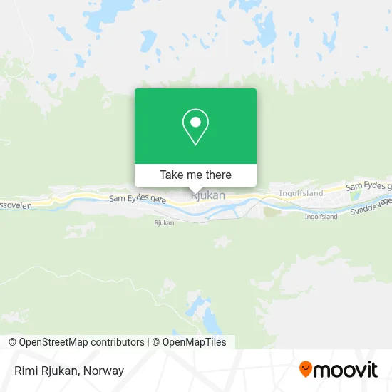 Rimi Rjukan map