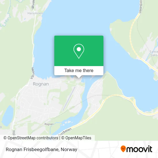 Rognan Frisbeegolfbane map