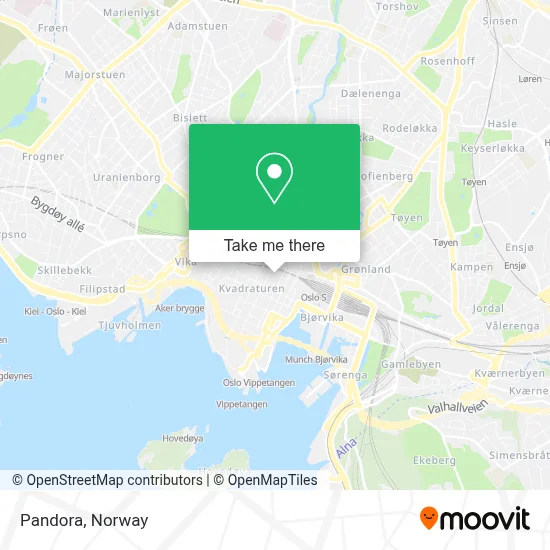 Pandora map