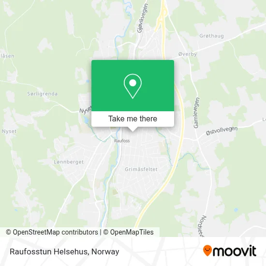 Raufosstun Helsehus map