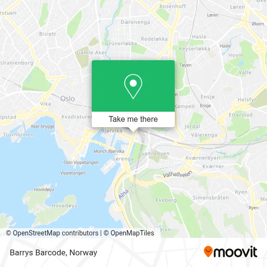 Barrys Barcode map