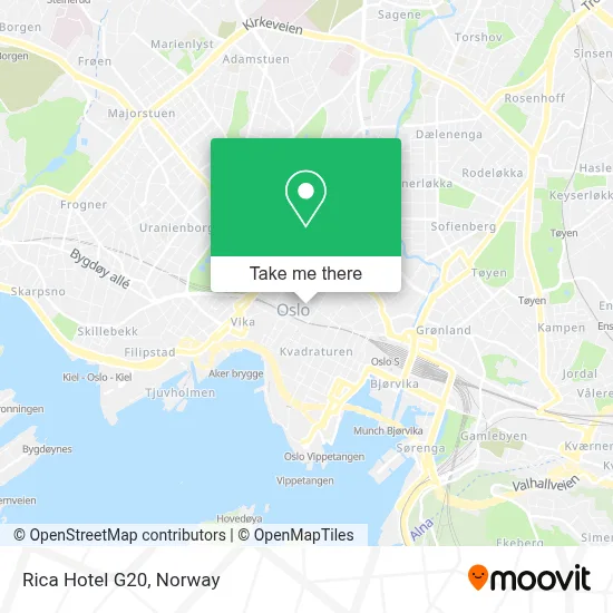 Rica Hotel G20 map
