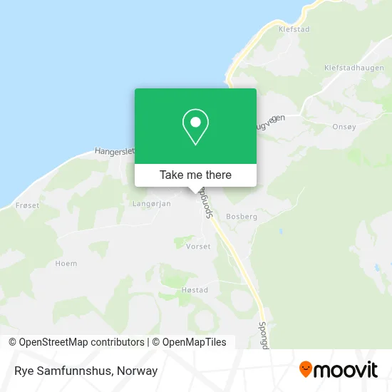 Rye Samfunnshus map