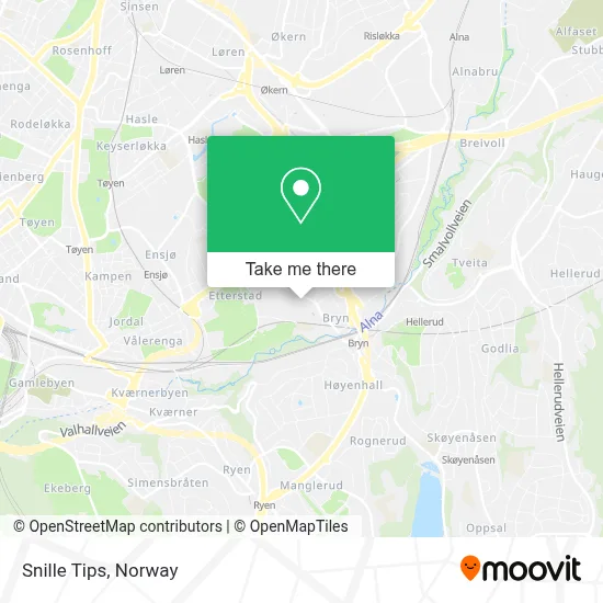 Snille Tips map