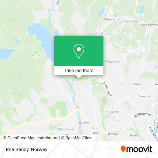 Røa Bandy map