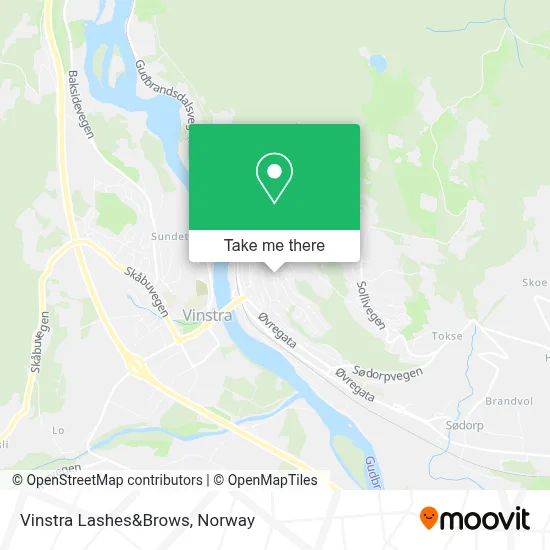 Vinstra Lashes&Brows map