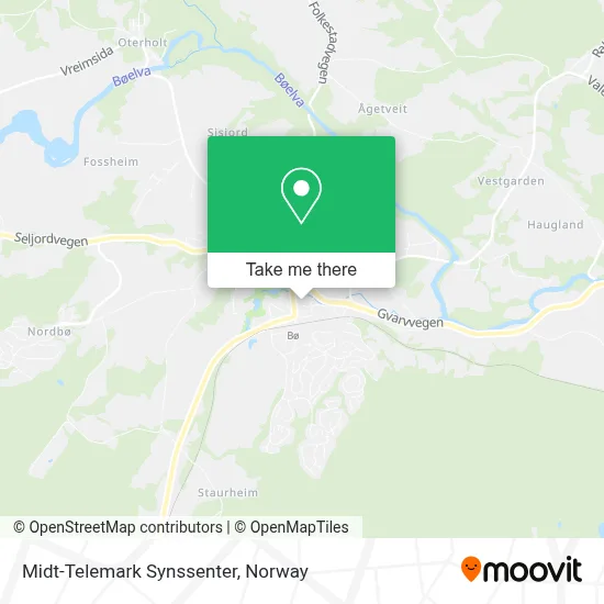 Midt-Telemark Synssenter map