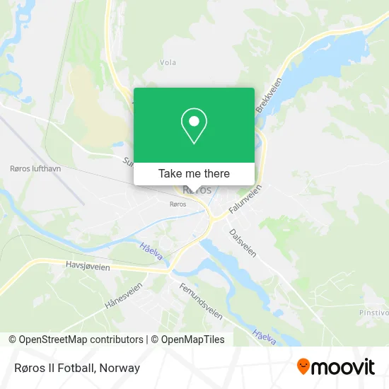 Røros Il Fotball map