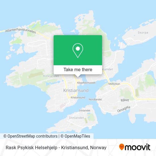 Rask Psykisk Helsehjelp - Kristiansund map