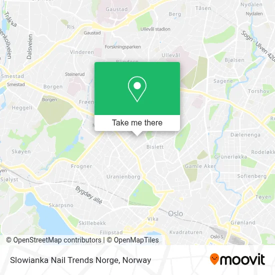 Slowianka Nail Trends Norge map