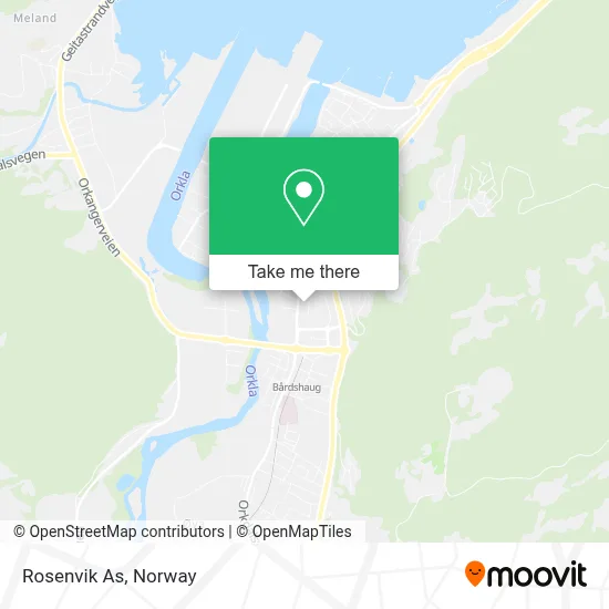 Rosenvik As map