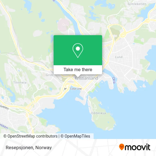 Resepsjonen map