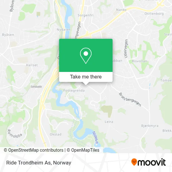 Ride Trondheim As map